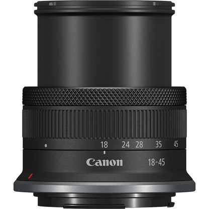Canon EOS R100 Mirrorless Camera with 18-45mm on a white background