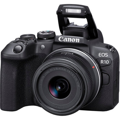 Canon EOS R10 Mirrorless Camera with 18-45mm Lens camera with lens

