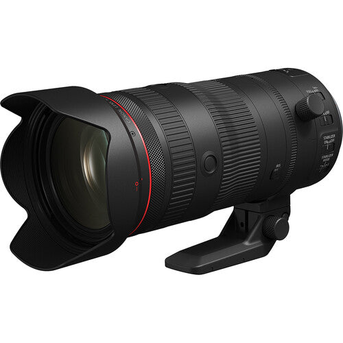 Camera lens with detailed design on a white background