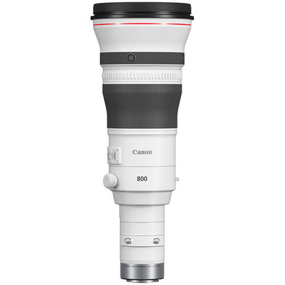 Canon camera lens with '800' marking on a white background