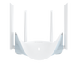 White D-Link BE3600 Wi-Fi 7 Dual-Band Mesh Router - DIR-BE364K with four antennas on a white background