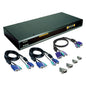 D-Link KVM switch with cables and connectors on a white background
