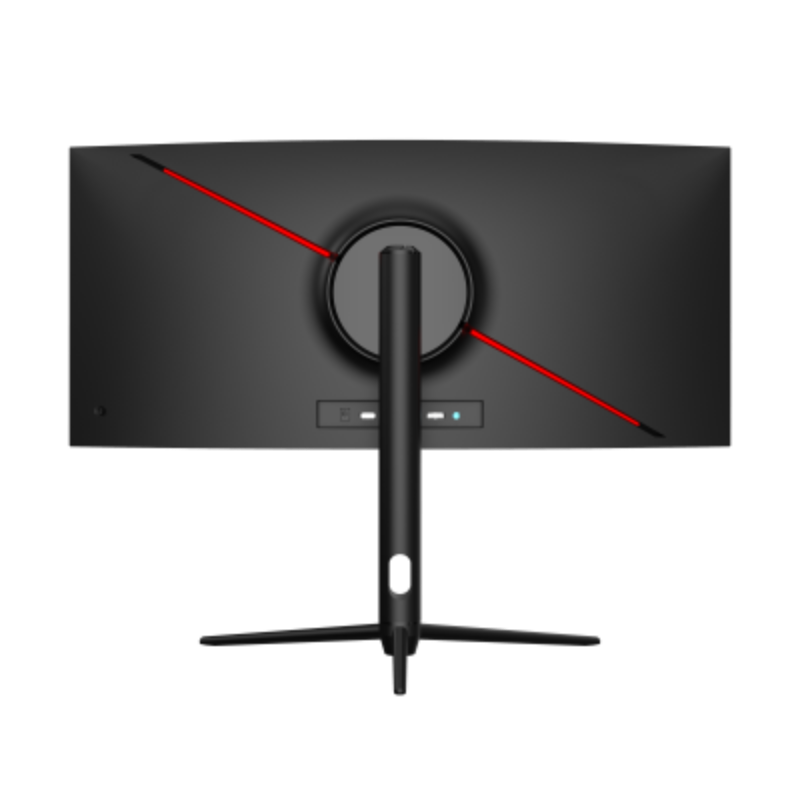 Gaming monitor with a stand on a white background