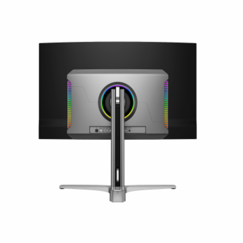 Gaming monitor with RGB lighting on a white background