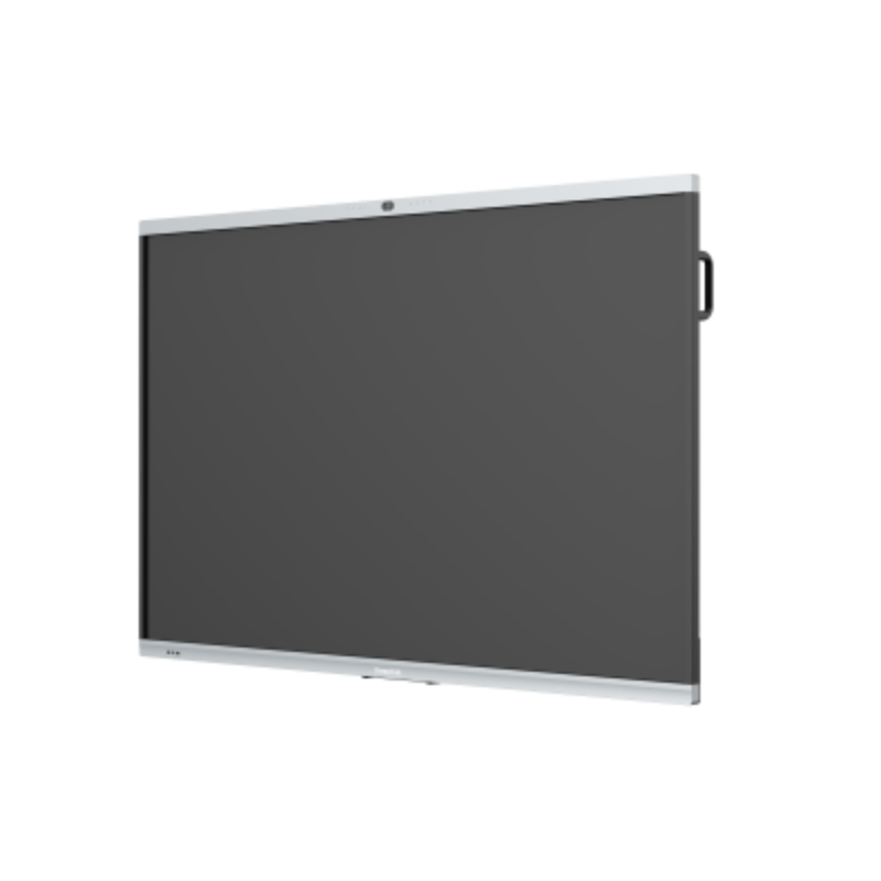 Large electronic display screen on a white background