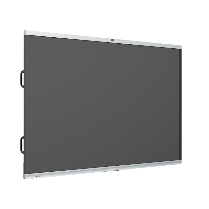 Large black screen with white frame on a white background