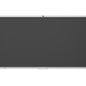 Large black screen on a white background