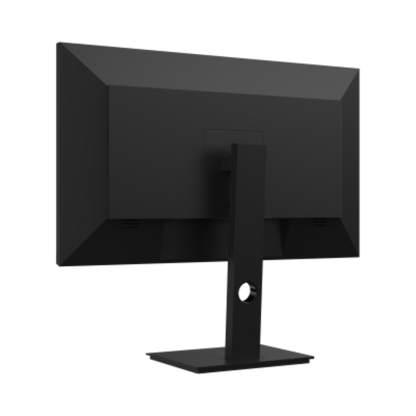 Black computer monitor on a white background