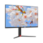 Monitor displaying cherry blossoms on a white background