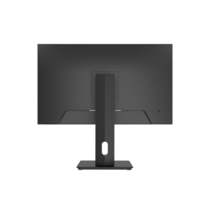 Black computer monitor on a white background