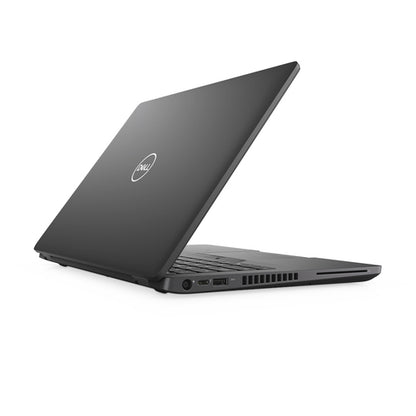 Black Dell laptop on a white background