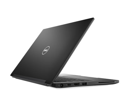Black Dell laptop on a white background
