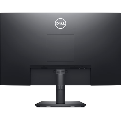 Dell monitor with a black stand on a white background
