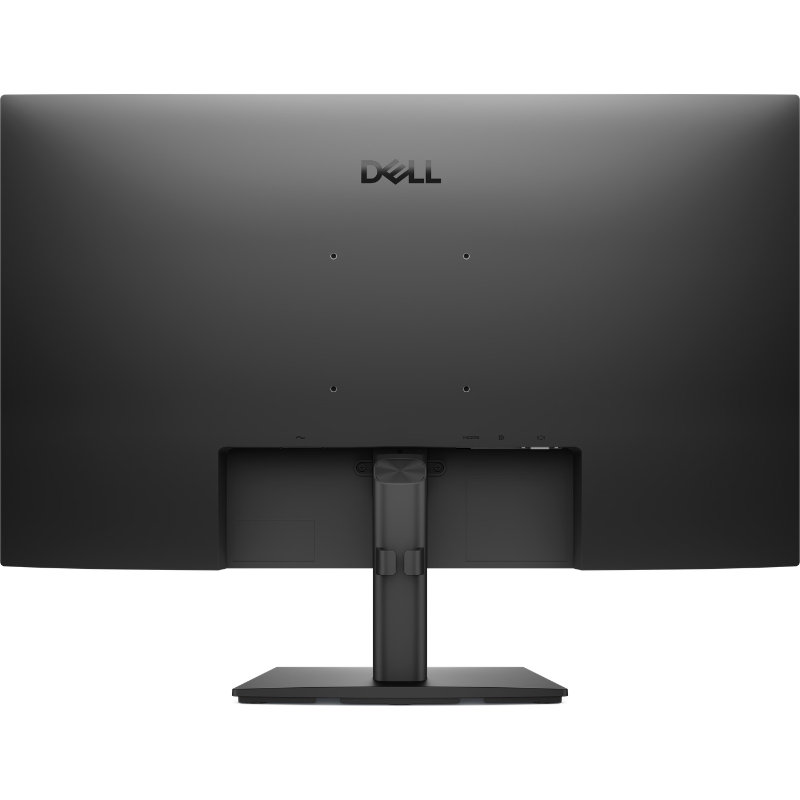 Black Dell computer monitor on a white background