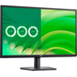 Computer monitor with a colorful abstract design on the screen against a white background