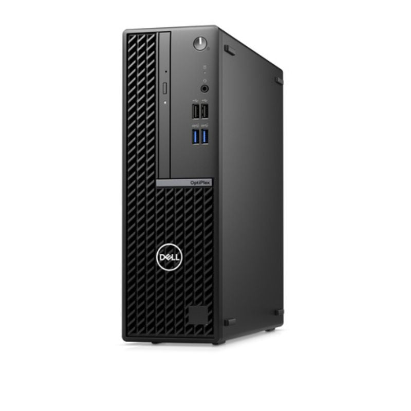 Dell computer tower on a white background
