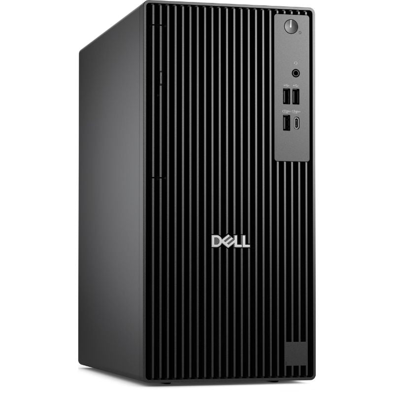Dell computer tower on a white background