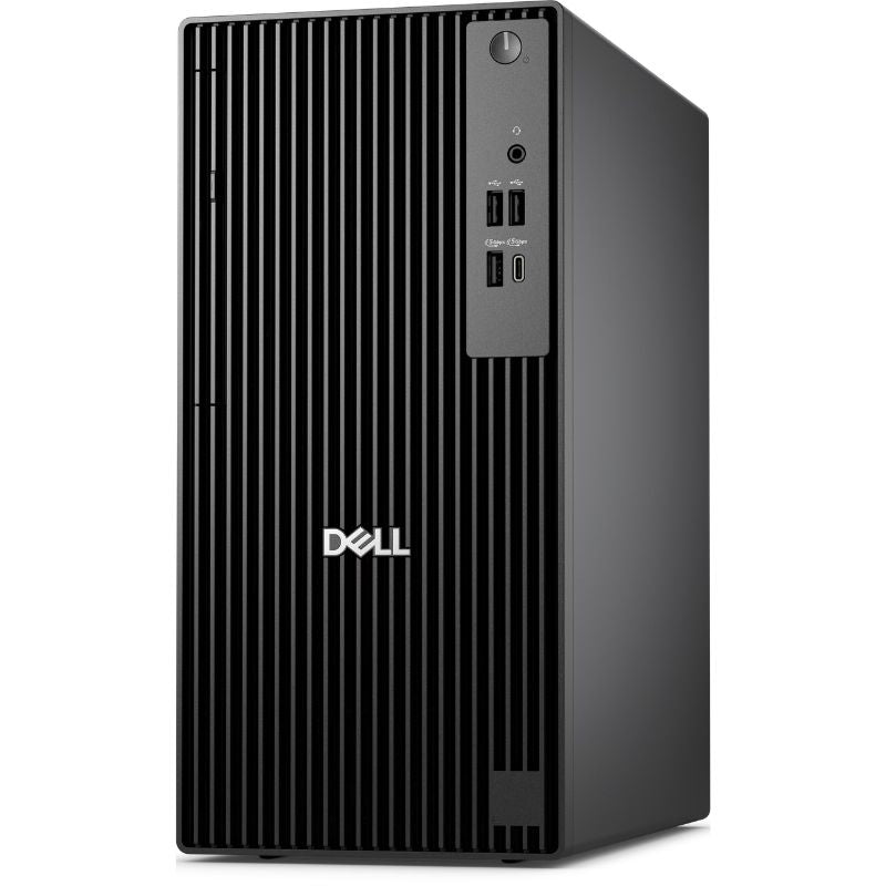 Dell desktop computer tower on a white background