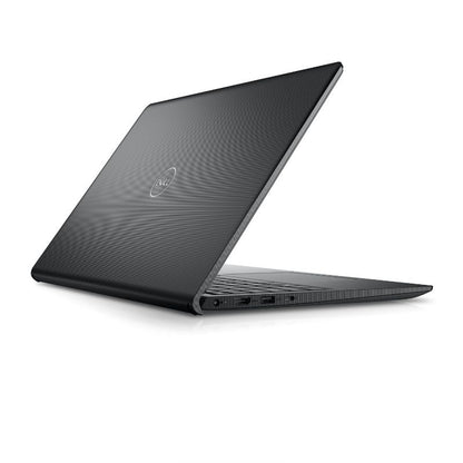 Black Dell laptop on a white background