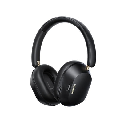 Black headphones with 'UGREEN' branding on a white background