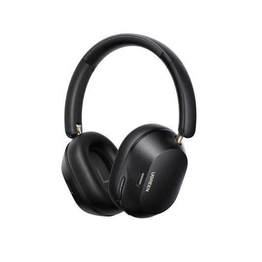 Black headphones with 'UGREEN' branding on a white background