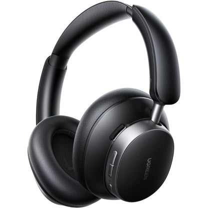 Black over-ear headphones with Ugreen branding on a white background