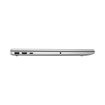 Silver HP 15-fd0215dx Core i5 with side ports on a white background