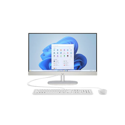 Computer monitor with keyboard and mouse on a white background