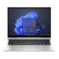 Open laptop with HP logo on a white background