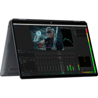 Laptop displaying video editing software on a white background