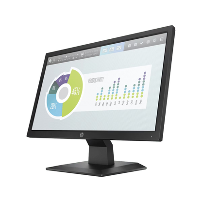 Computer monitor displaying a productivity dashboard on a white background