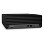 Black HP ProDesk computer on a white background