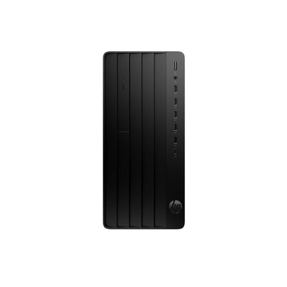 Black HP Pro Tower 290 G9 Core i7 12th Gen 8GB RAM 512GB SSD computer tower on a white background