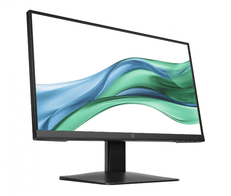 Monitor with a colorful display on a white background