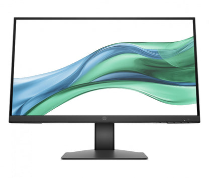 HP monitor with a colorful display on a white background