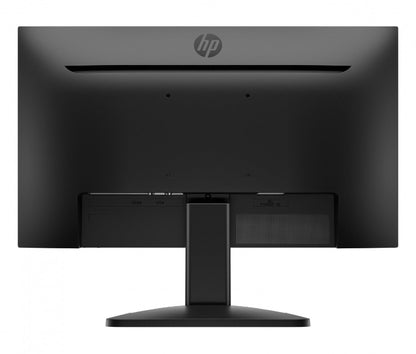 Black HP monitor on a white background