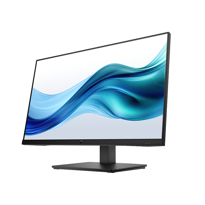 Computer monitor with a curved display on a white background