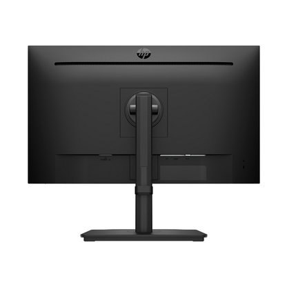 Black HP monitor on a white background