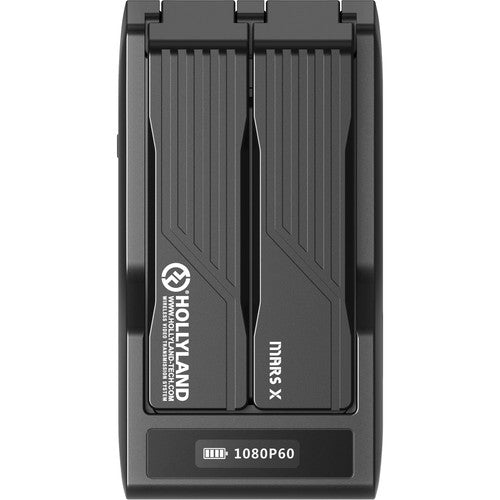 Black electronic device with 'HOLLYLAND' branding on a white background