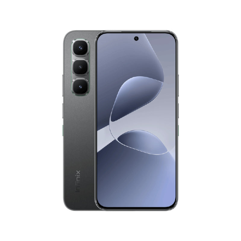 Smartphone with a gradient design on a white background