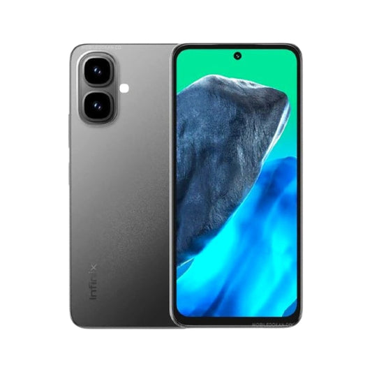 Smartphone with display showing shark and ocean scene on a white background