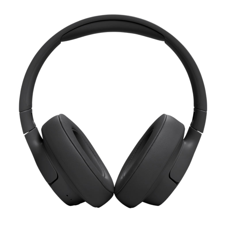 Black over-ear headphones on a white background