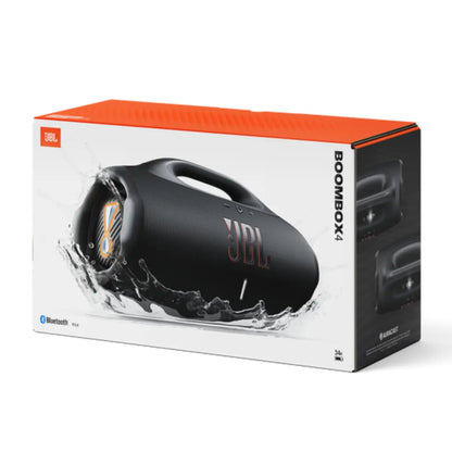 JBL Boombox 4 speaker packaging on a white background