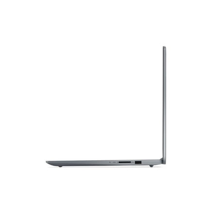 side view for Lenovo IdeaPad Slim 3 15IRU8 Core i3 13th Gen 8GB RAM 256GB SSD-82X700DBUE laptop on a white background
