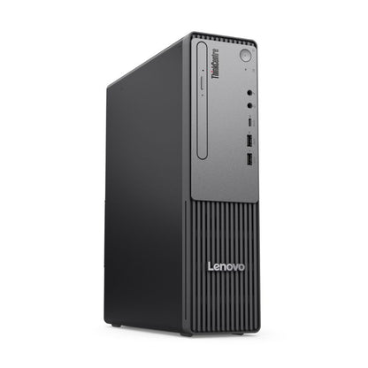 Lenovo desktop computer tower on a white background