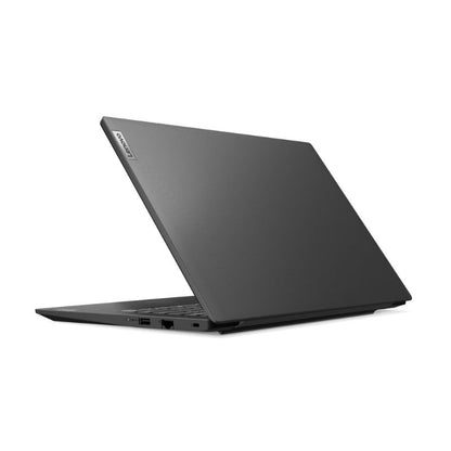 Black laptop on a white background