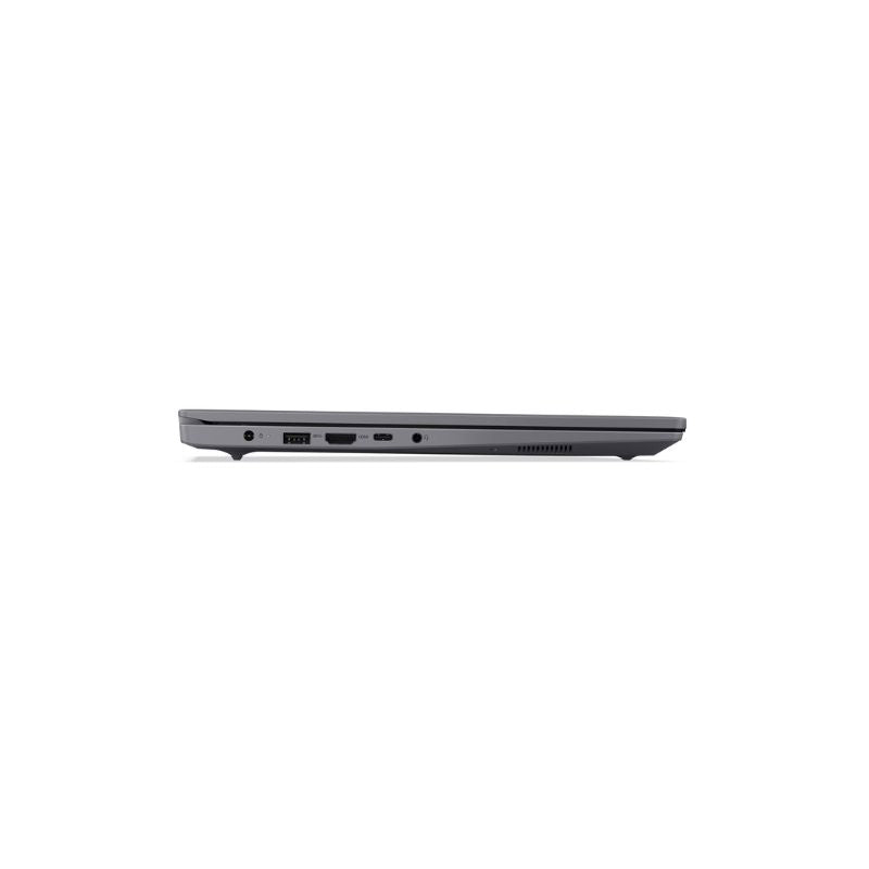 Side view of a laptop on a white background