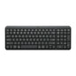 Black keyboard on a white background