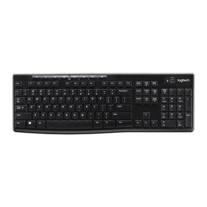 Black keyboard on a white background