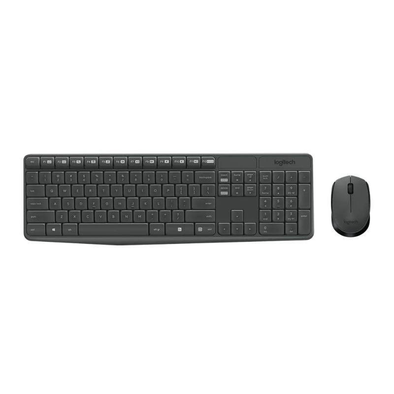 Logitech MK235 Wireless Keyboard and Mouse Combo on a white background